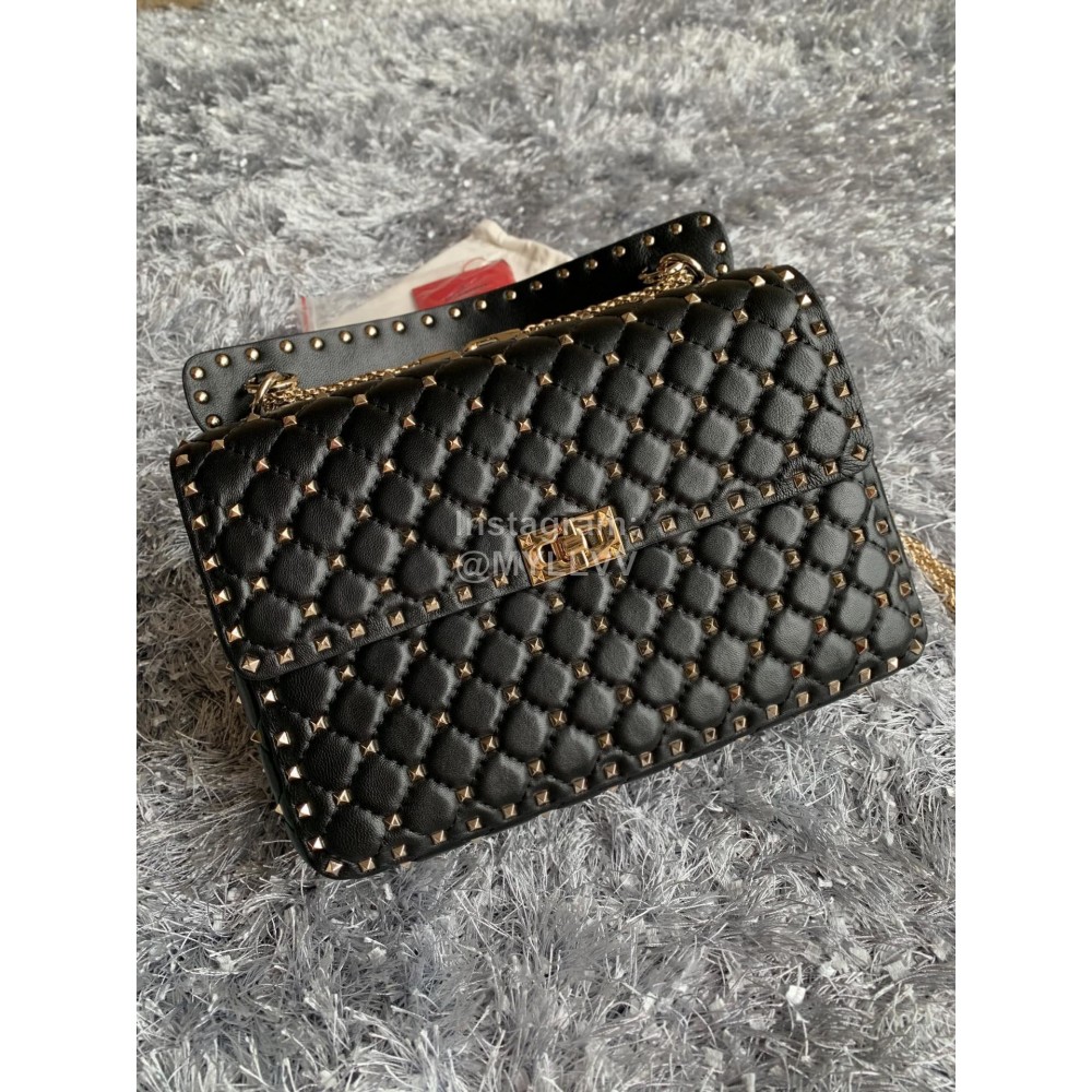 Valentino Large Black Leather Chain Bag For Women 0121