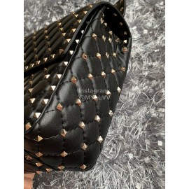 Valentino Large Black Leather Chain Bag For Women 0121