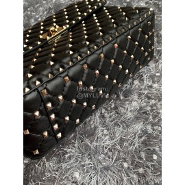 Valentino Large Black Leather Chain Bag For Women 0121