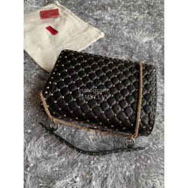 Valentino Large Black Leather Chain Bag For Women 0121