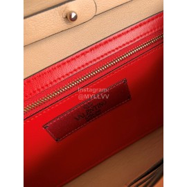 Valentino Sheepskin Chain Flip Bag For Women Orange 0137b