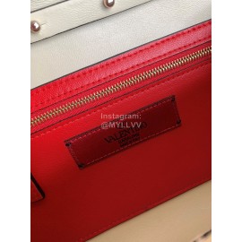 Valentino Sheepskin Chain Flip Bag For Women White 0137b