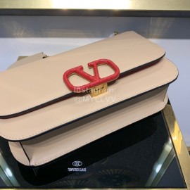 Valentino Large Snake Chain Messenger Bag Pink 0006l