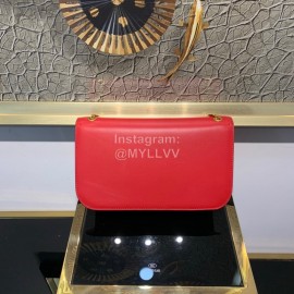 Valentino Large Snake Chain Messenger Bag Red 0006l