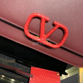 Valentino Large Snake Chain Messenger Bag Purple 0006l