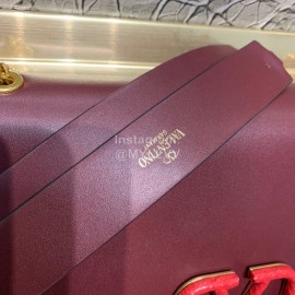 Valentino Large Snake Chain Messenger Bag Purple 0006l