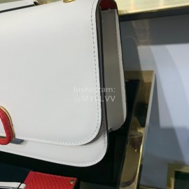 Valentino Large Snake Chain Messenger Bag White 0006l