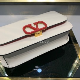 Valentino Large Snake Chain Messenger Bag White 0006l