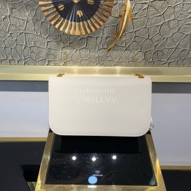 Valentino Large Snake Chain Messenger Bag White 0006l