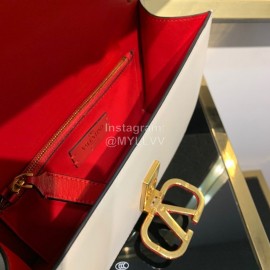 Valentino Large Snake Chain Messenger Bag White 0006l