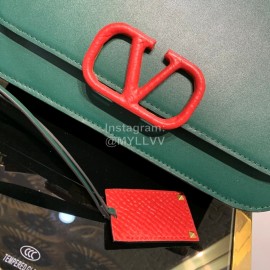 Valentino Large Snake Chain Messenger Bag Green 0006l