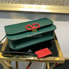 Valentino Large Snake Chain Messenger Bag Green 0006l