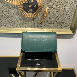 Valentino Large Snake Chain Messenger Bag Green 0006l