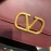 Valentino Small Gold Buckle Messenger Bag For Women Purplish Red 0006s