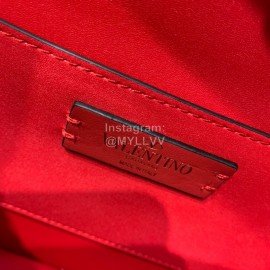 Valentino Small Gold Buckle Messenger Bag For Women White 0006s