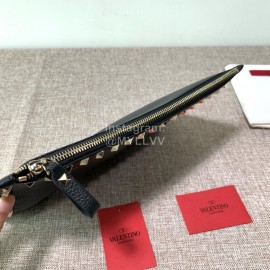 Valentino Classic Black Leather Envelope Bag 0269a