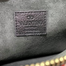 Valentino Classic Black Leather Envelope Bag 0269a