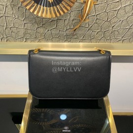 Valentino Large Gold Chain Bag For Women Black 0006l