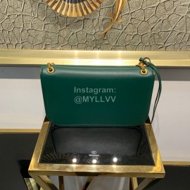 Valentino Large Gold Chain Bag For Women Green 0006l