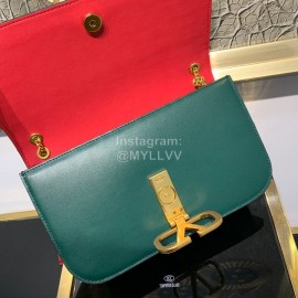 Valentino Large Gold Chain Bag For Women Green 0006l