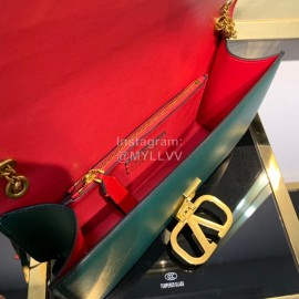 Valentino Large Gold Chain Bag For Women Green 0006l