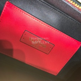 Valentino Small Cowhide Square Messenger Bag Wine Red 0095s