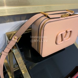 Valentino Small Cowhide Square Messenger Bag Pink 0095s