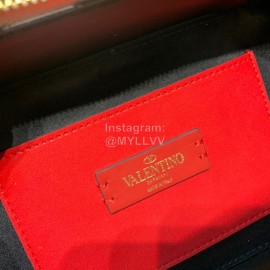 Valentino Small Cowhide Square Messenger Bag Pink 0095s