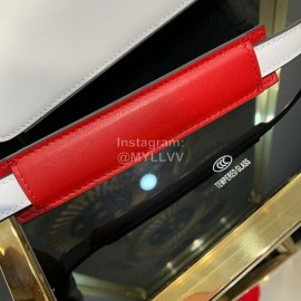 Valentino Large Cowhide Square Messenger Bag White 0095l