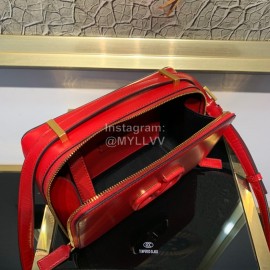 Valentino Large Cowhide Square Messenger Bag Red 0095l