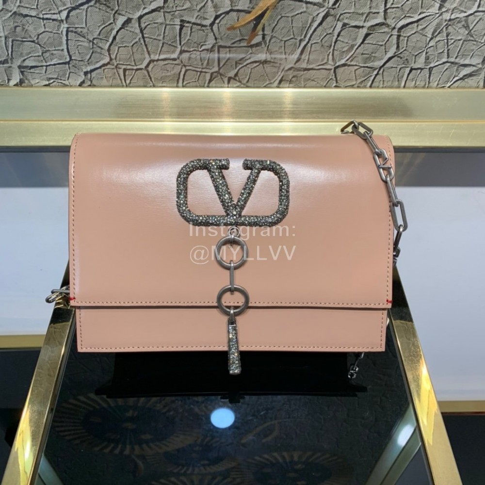 Valentino Fashion Ironing Messenger Bag Pink 2001