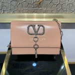 Valentino Fashion Ironing Messenger Bag Pink 2001