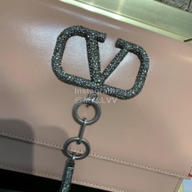 Valentino Fashion Ironing Messenger Bag Pink 2001