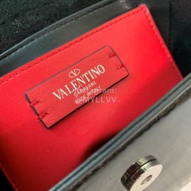 Valentino Small White Steel Buckle Patent Leather Messenger Bag 0109s