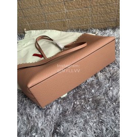 Valentino Calf Magnetic Buckle Shopping Bag Pink 0071