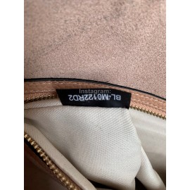 Valentino Calf Magnetic Buckle Shopping Bag Pink 0071