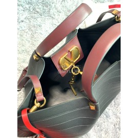 Valentino Calfskin Black Shopping Bag 0099