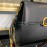 Valentino Large Gold Buckle Leather Vintage Handbag Black 0082l