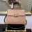 Valentino Large Gold Buckle Leather Vintage Handbag Pink 0082l