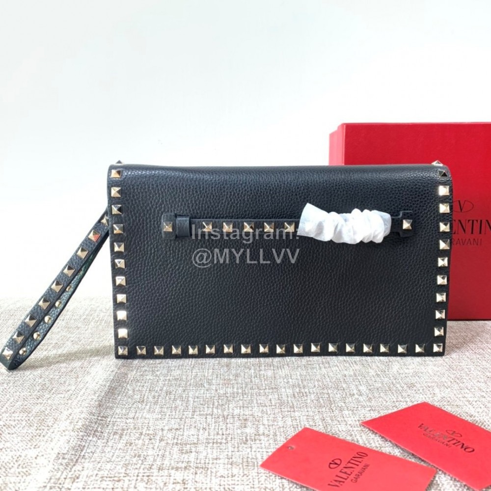 Valentino Large Black Handbag For Women 0399a