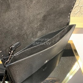 Valentino Large Black Leather Handbag For Women 0399a