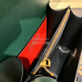 Valentino Large Palmprint V-Button Retro Shoulder Bag Green 0074l