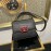 Valentino Large Palmprint V-Button Retro Shoulder Bag Black 0074l