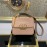 Valentino Large Palmprint Gold V-Button Retro Shoulder Bag Pink 0074l