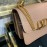 Valentino Large Palmprint Gold V-Button Retro Shoulder Bag Pink 0074l