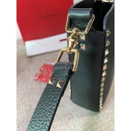 Valentino Small Soft Leather Messenger Bag Black 50031s