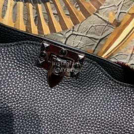 Valentino Large Soft Leather Messenger Bag Black 50031l