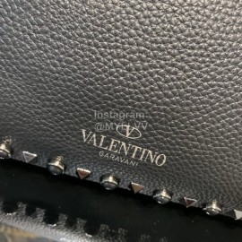 Valentino Large Soft Leather Messenger Bag Black 50031l