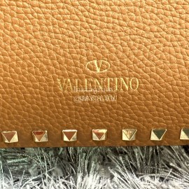 Valentino Large Soft Leather Messenger Bag Brown 50031l