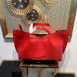 Valentino Large Calf Retro Crossbody Bag Red 0099